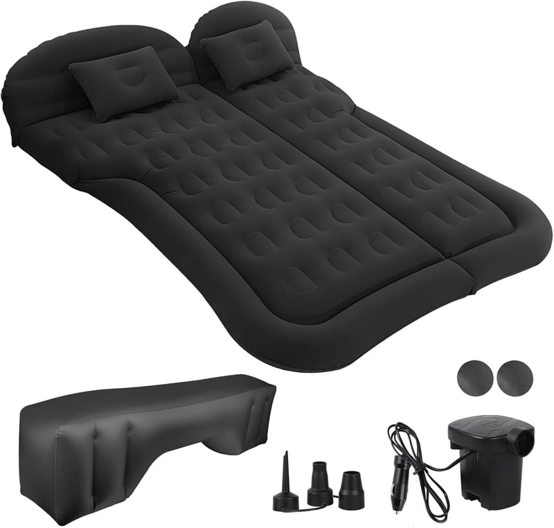 SUV Luftmatratze für Camping mit Pumpe, schwarz
