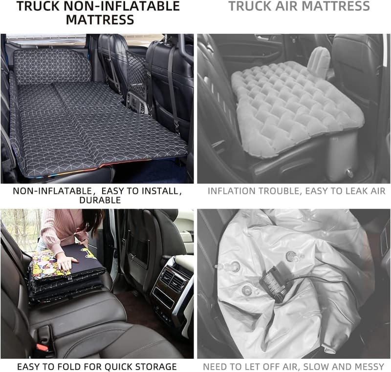 Rücksitz-Bettmatratze für Lkw, nicht aufblasbar, ideal für Camping und Reisen