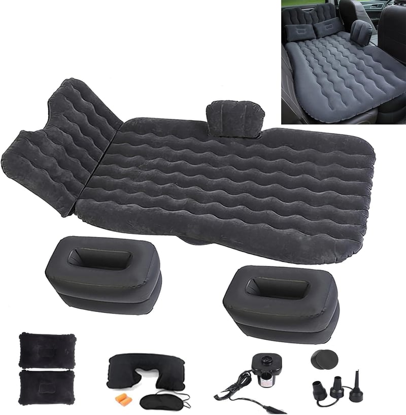 Icelus Aufblasbare Rücksitzmatratze für SUV und Camping, 185 x 90 cm