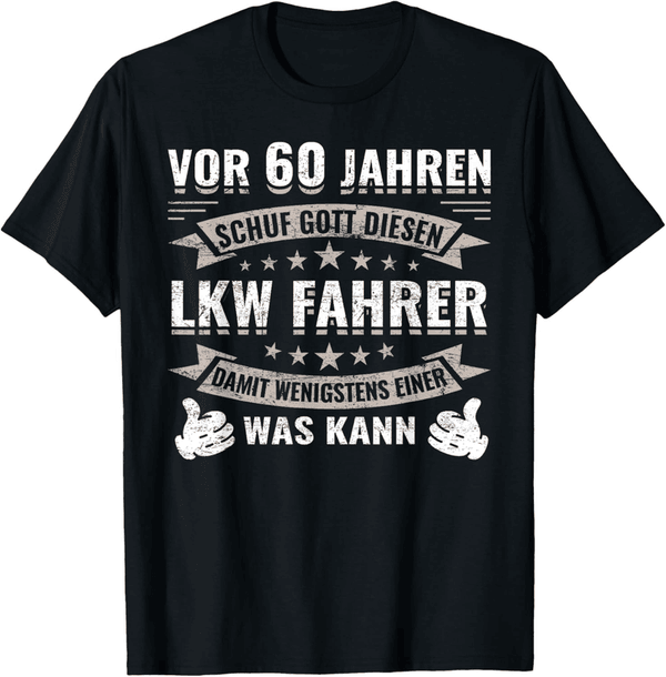 60 Jahre Trucker Geburtstag T-Shirt für Männer