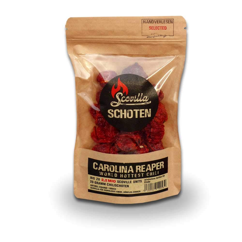 Scovillas getrocknete Carolina Reaper Schoten, 20g