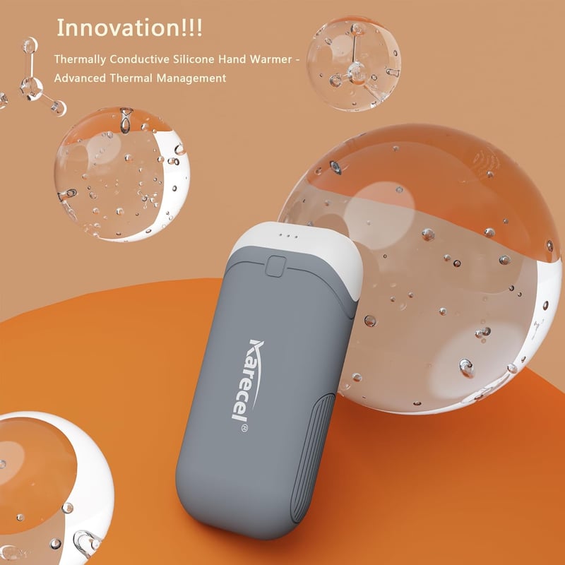 Elektrische Handwärmer im 2er-Pack, 10000mAh, USB, kompakt, für Outdoor und Camping