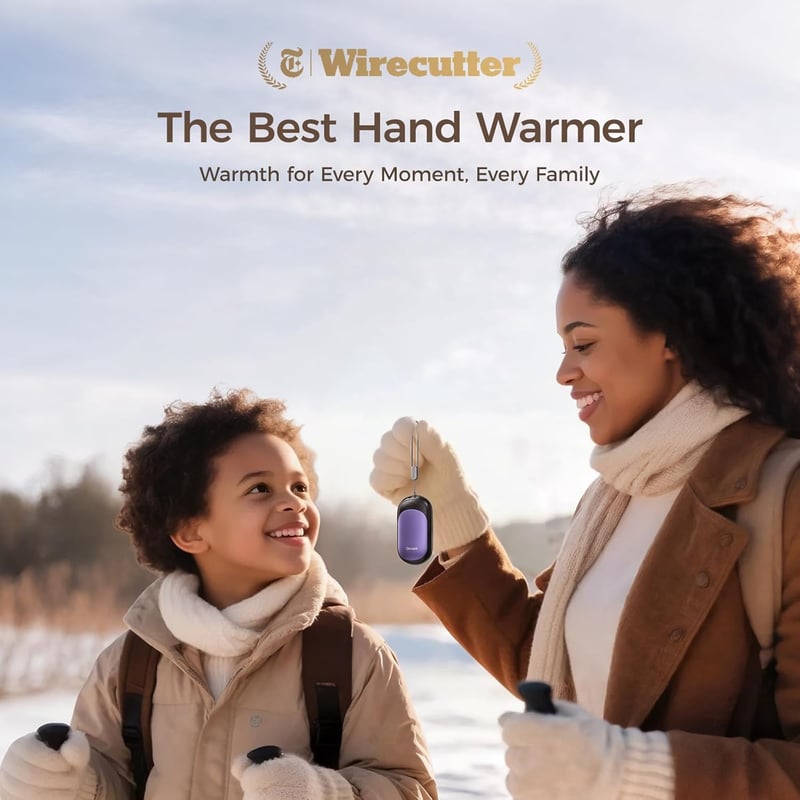 Wiederaufladbare Handwärmer 5000mAh für Camping - 3 Heizstufen bis 53°C