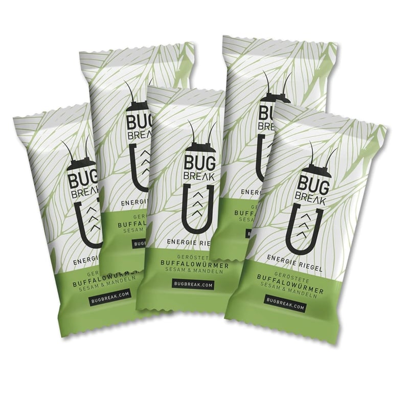 Insektenriegel 'Bug-Break', 20 x 36g, proteinreiche Snackriegel