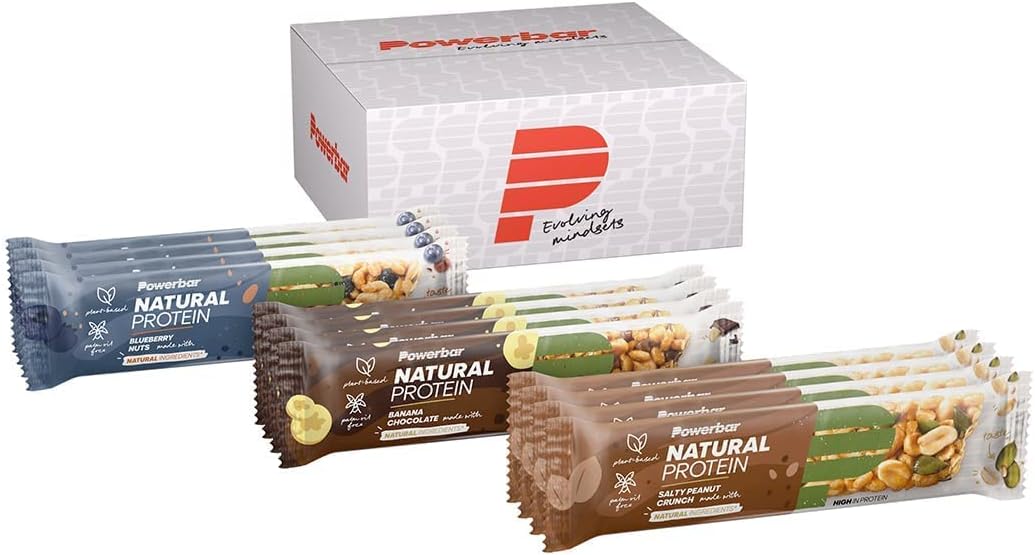 Vegane Proteinriegel - Multiflavour Box mit 12x40g, palmölfrei, natürliche Zutaten