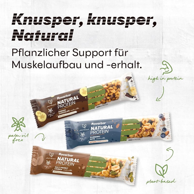 Vegane Proteinriegel - Multiflavour Box mit 12x40g, palmölfrei, natürliche Zutaten