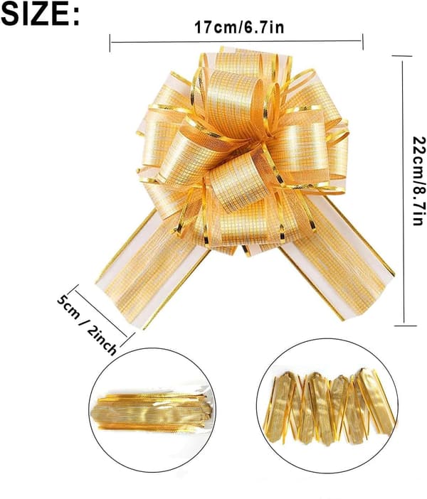 Große Geschenkschleife, 10er Set für Hochzeit, Geburtstag & Weihnachten
