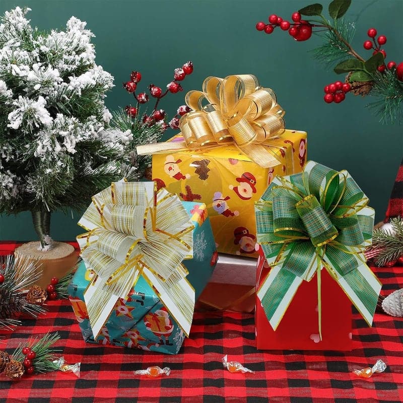 Große Geschenkschleife, 10er Set für Hochzeit, Geburtstag & Weihnachten
