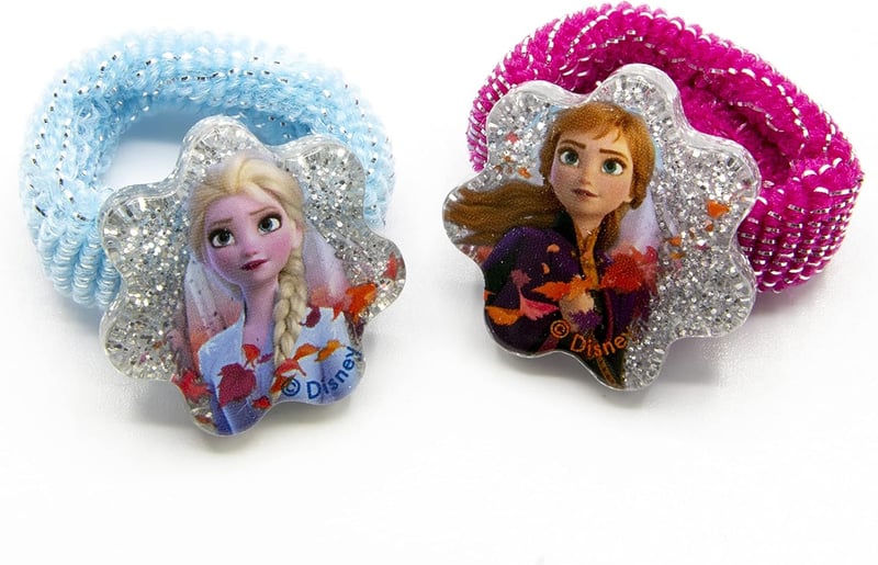 Disney Frozen Zöpfchenhalter für Kinder, 4-teilig, Mehrfarbig