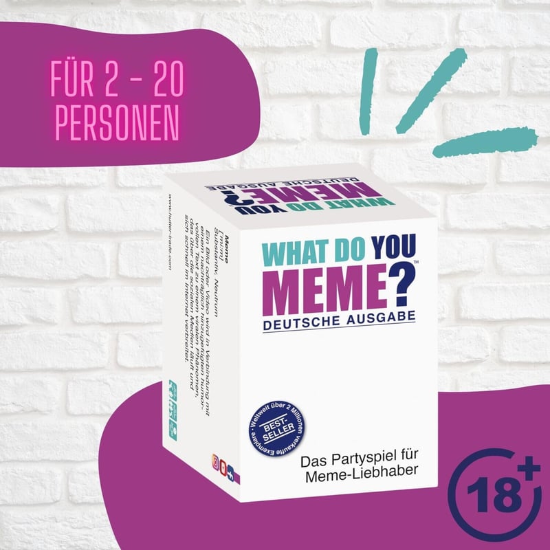 HUCH! What Do You Meme? | Kartenspiel für Erwachsene ab 18 Jahren