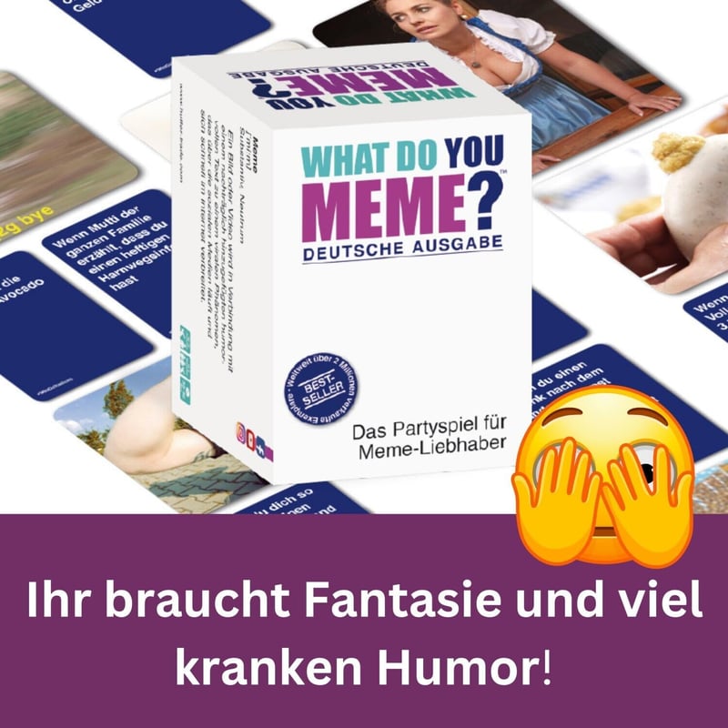 HUCH! What Do You Meme? | Kartenspiel für Erwachsene ab 18 Jahren