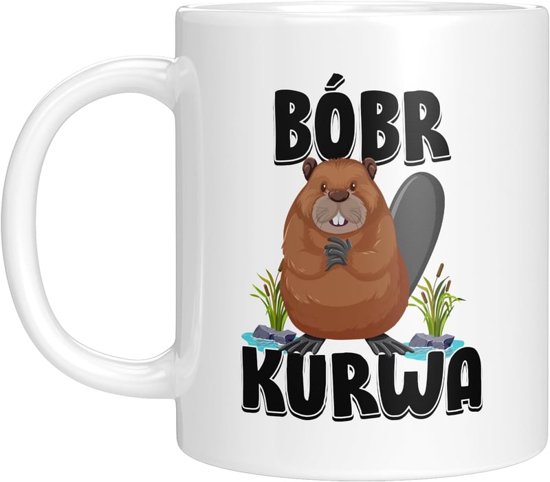 Becher mit Biber-Motiv – Lustige Geschenkidee für Geburtstage