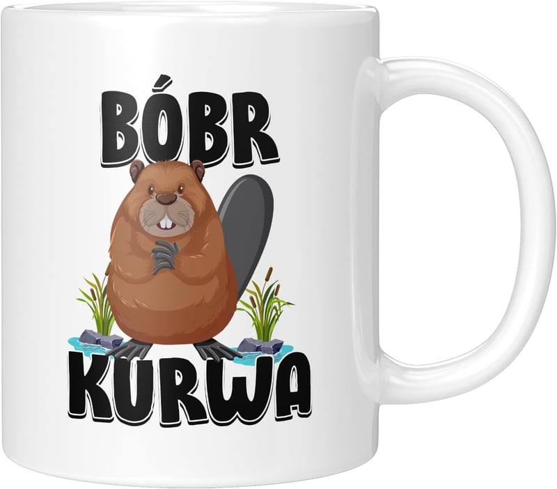 Becher mit Biber-Motiv – Lustige Geschenkidee für Geburtstage
