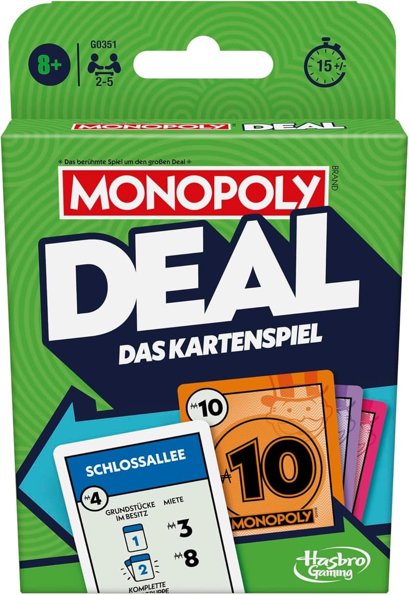 Monopoly Deal – Schnelles Kartenspiel für Familie und Freunde