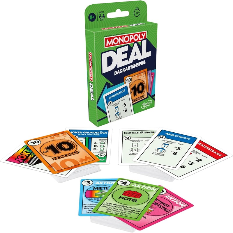 Monopoly Deal – Schnelles Kartenspiel für Familie und Freunde