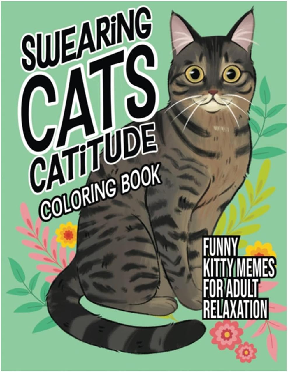 Lustiges Katzen-Malbuch für Erwachsene zur Entspannung