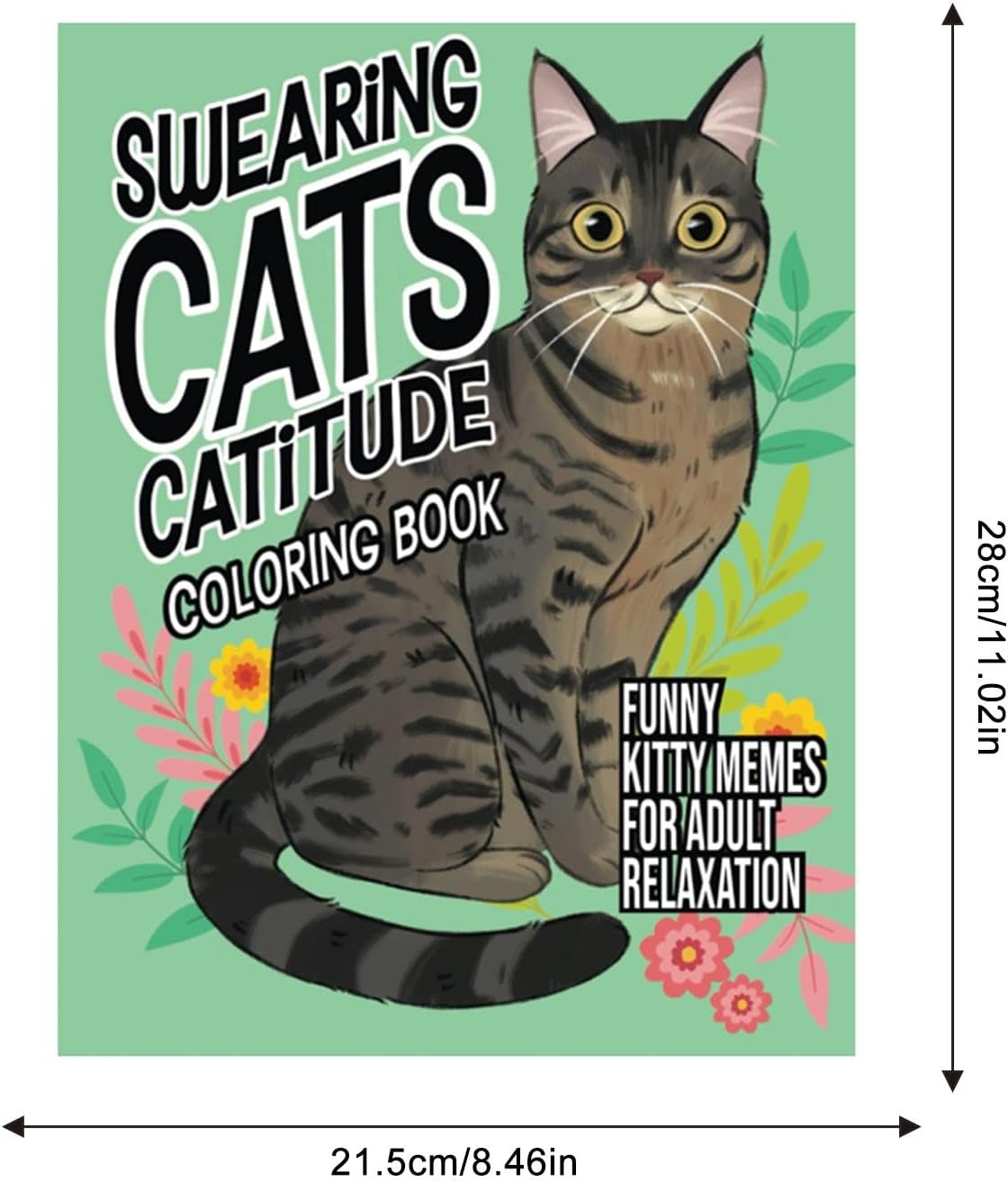 Lustiges Katzen-Malbuch für Erwachsene zur Entspannung