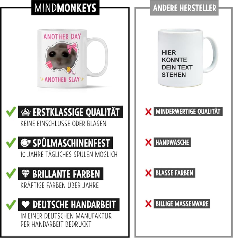 Lustige Keramiktasse 