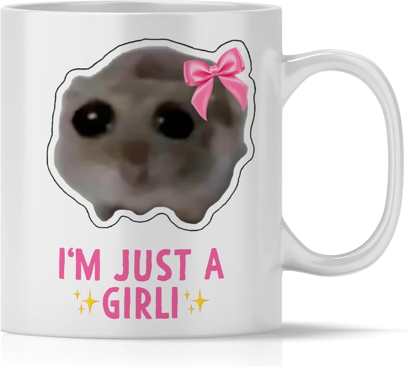 Lustige Hamster-Tasse für Frauen – Keramik 300 ml, mit Spruch