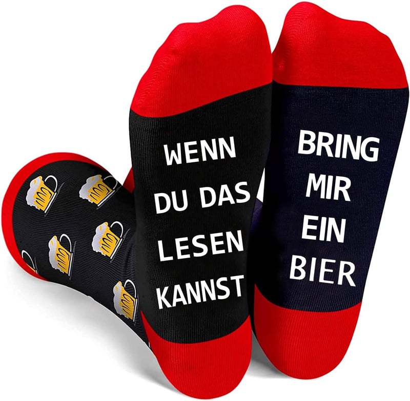 Lustige Socken zum Vatertag für Väter und Großväter