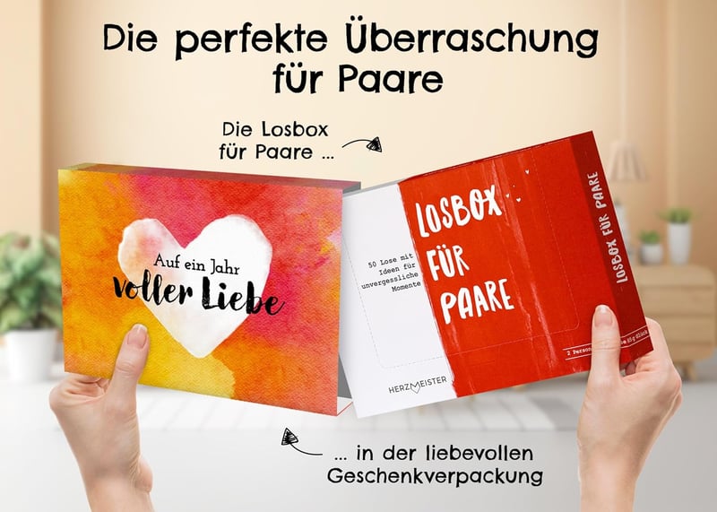 Pärchen Geschenkbox für gemeinsame Momente und Erlebnisse