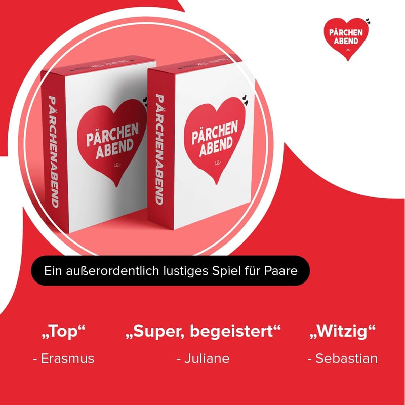 Pärchenabend Spiel für Paare - Lustige Aufgaben & Fragen