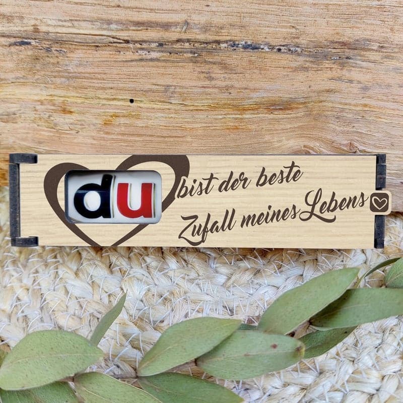 Jahrestagsgeschenkbox mit Schokoriegel und Duplo für Männer