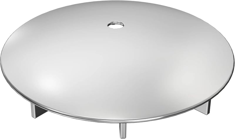 Chrom Duschabflussabdeckung 112 mm für Dusche und Badewanne