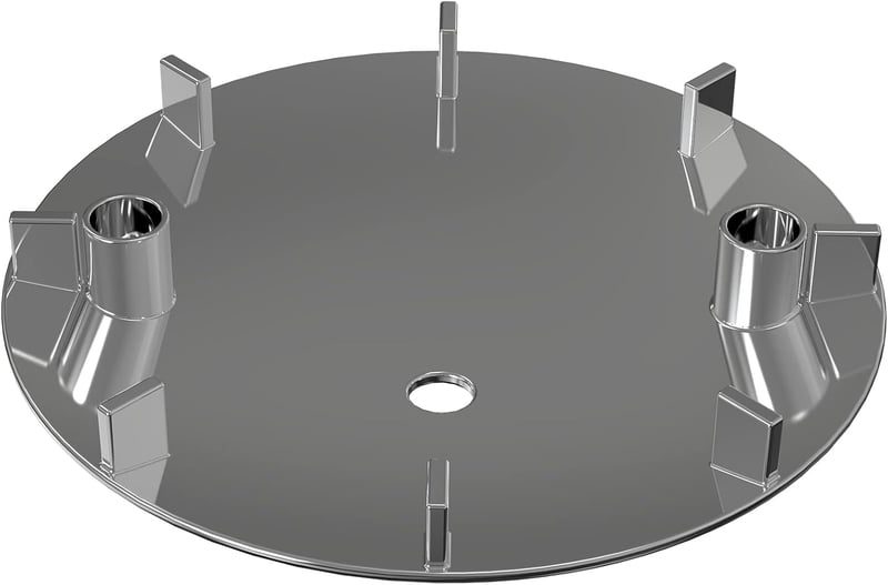 Chrom Duschabflussabdeckung 112 mm für Dusche und Badewanne