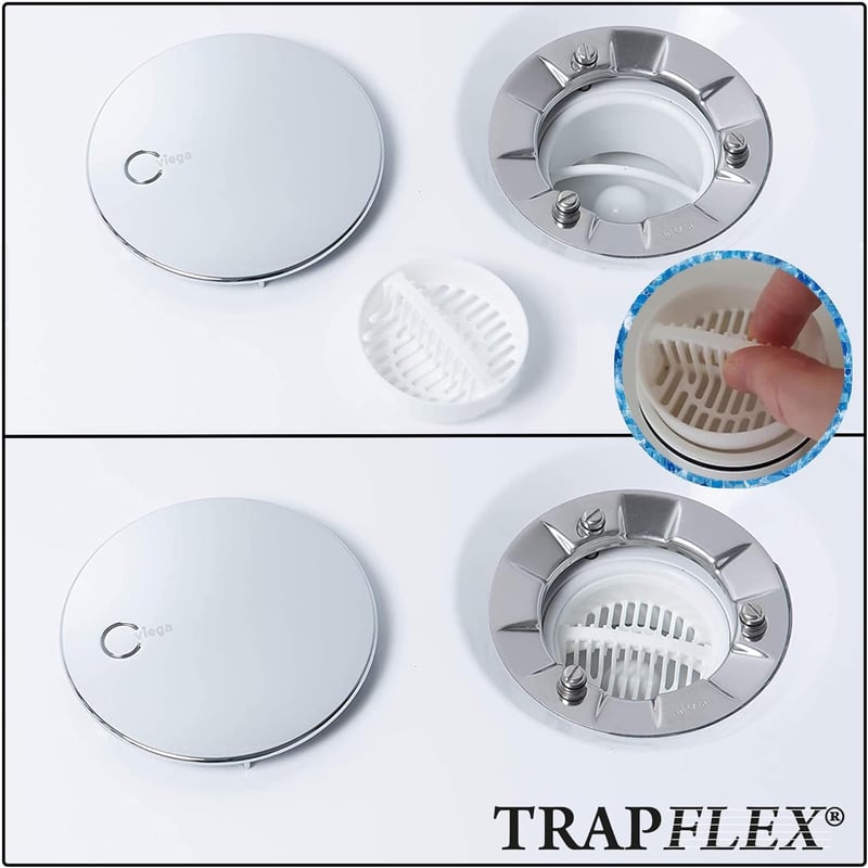 Trapflex Haarsieb mit 10 Haarfängern für Tempoplex Ablaufgarnitur
