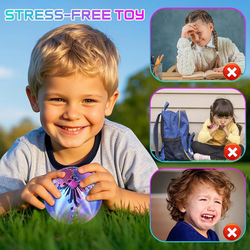 Drehbare Gear Ball - 3D-gedrucktes Fidget Spielzeug für Stressabbau