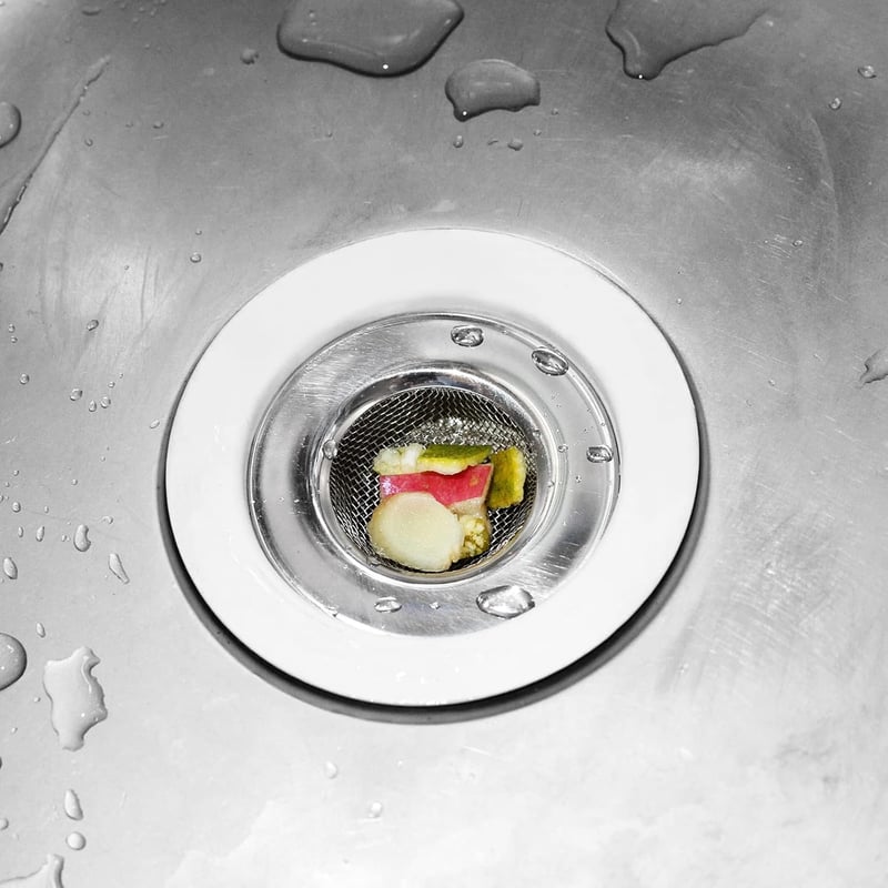Edelstahl-Abflusssieb für Küche und Bad – 2 Stück (7,7 cm)