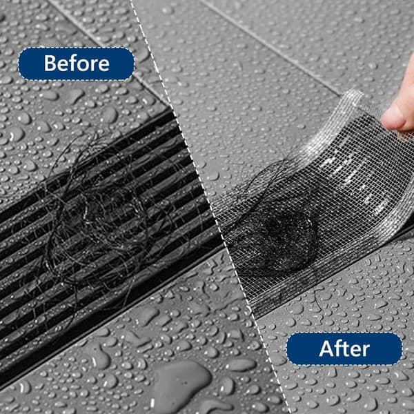 Einweg Duschhaarsieb 9cm, 2 Stück – Abflusssieb für Dusche