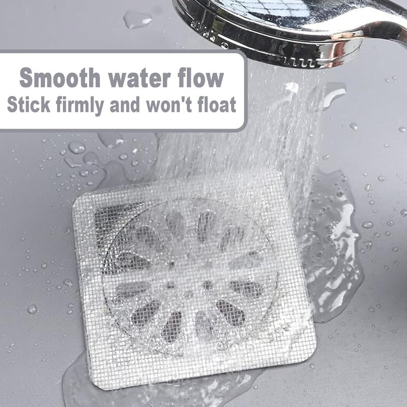 100 Stück Einweg-Abflusssiebe für Dusche und Badezimmer