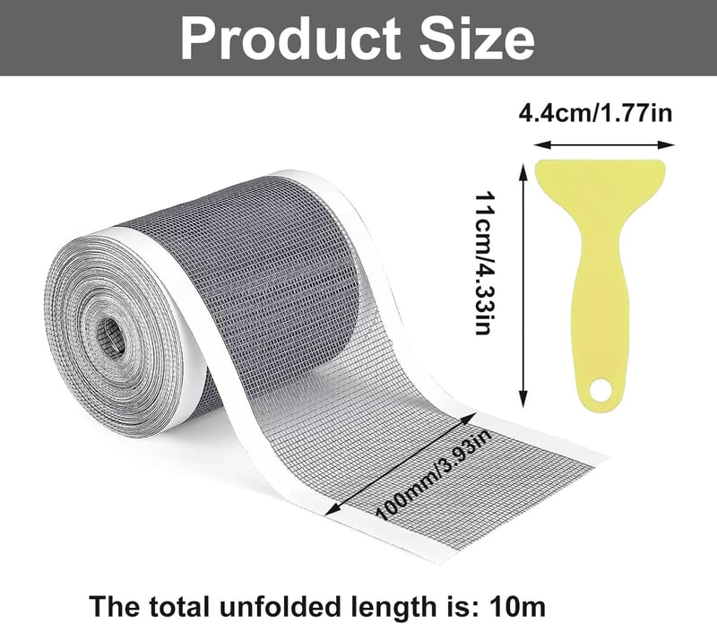 Luckwaii Duschhaarsieb Einweg 10cm x 10m für Bad und Küche