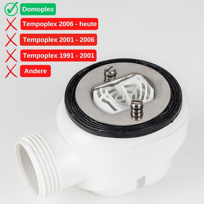 Haarsieb für Duschablauf, kompatibel mit Viega Domoplex 6928/6929, Ø 52 mm
