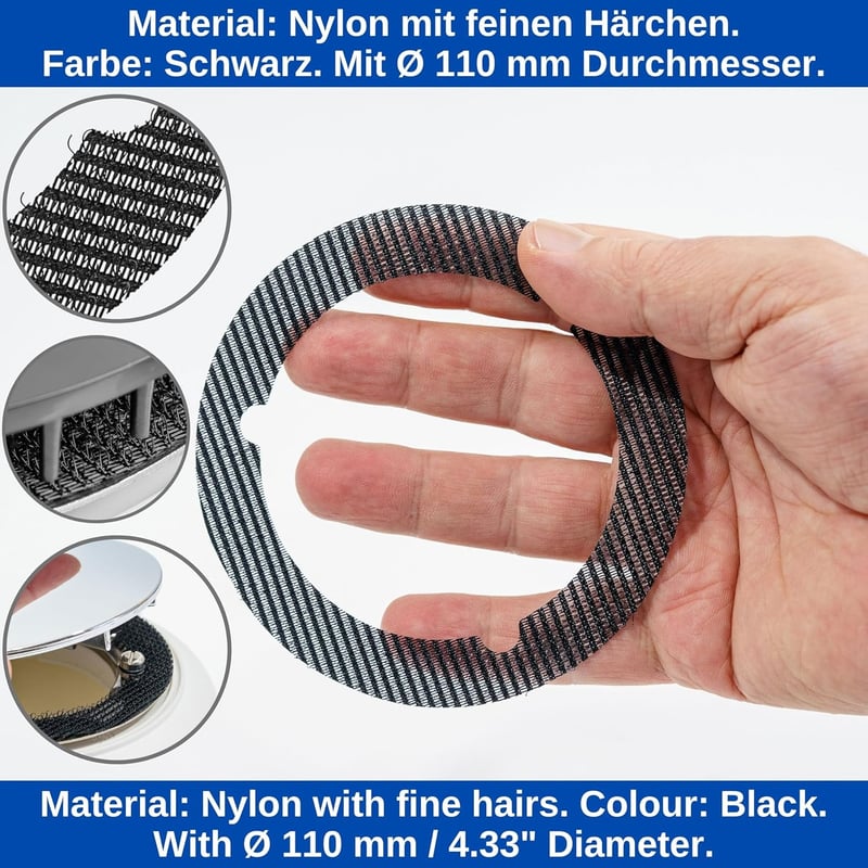 Haarfänger für Duschabläufe, 12 Stück, für Viega Tempoplex