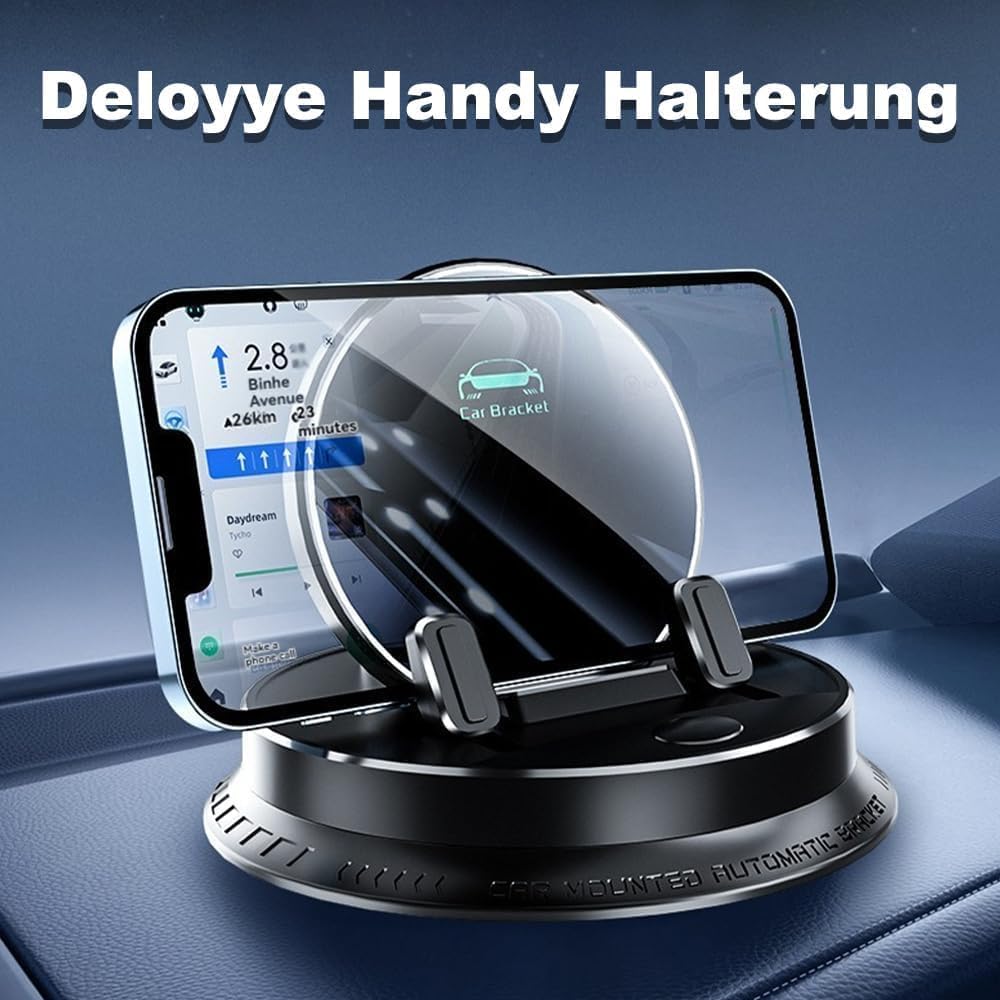 Multifunktionale 360° Auto-Handyhalterung mit starker Haftung