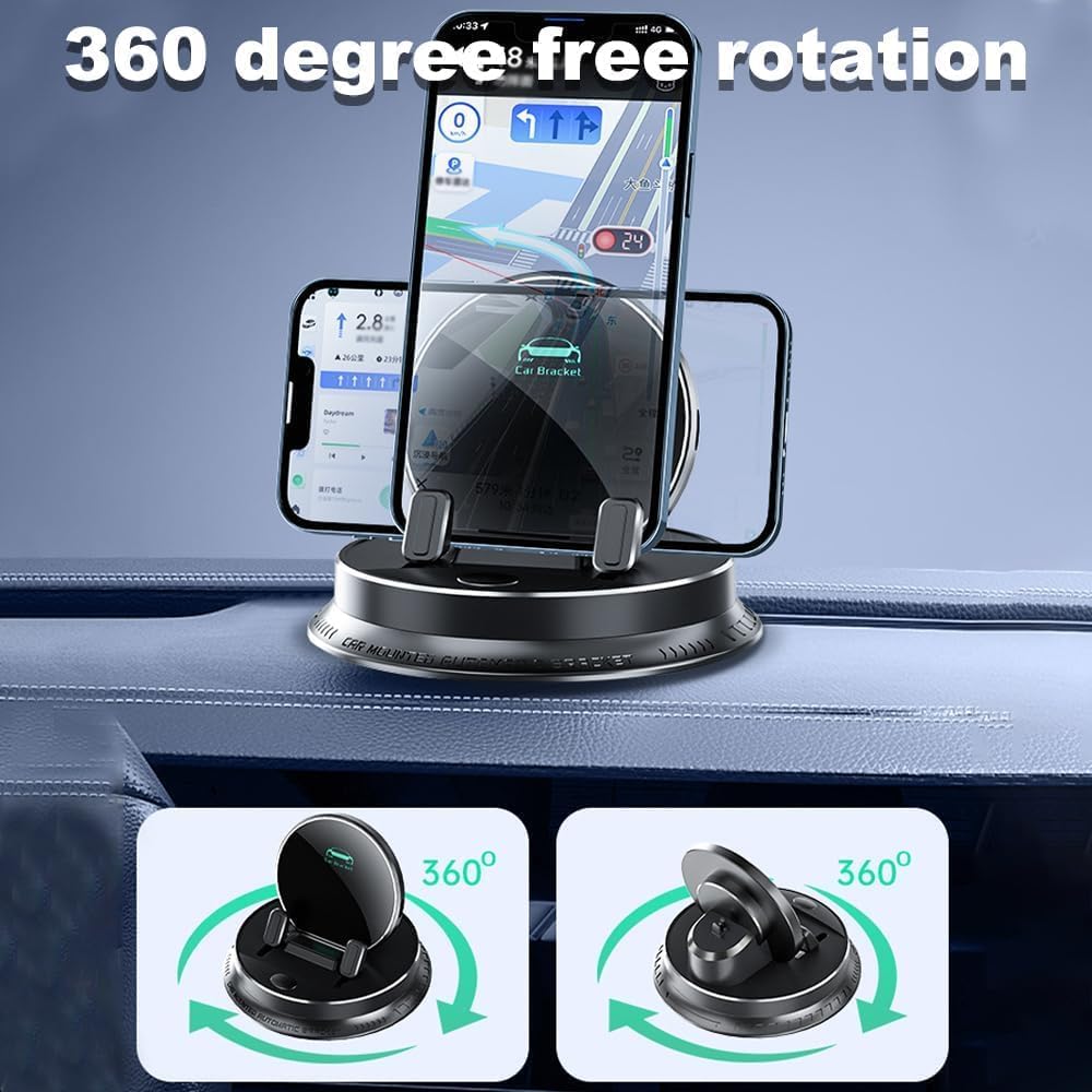 Multifunktionale 360° Auto-Handyhalterung mit starker Haftung