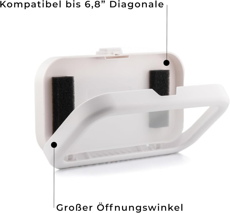 Wasserabweisende Handyhalterung für Dusche & Küche, selbstklebend, kompatibel bis 6,8