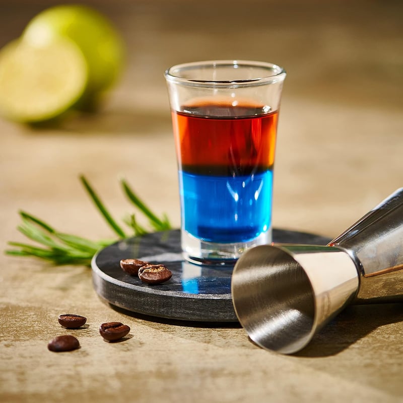 12er Set Spülmaschinenfeste Tequila Schnapsgläser 4cl