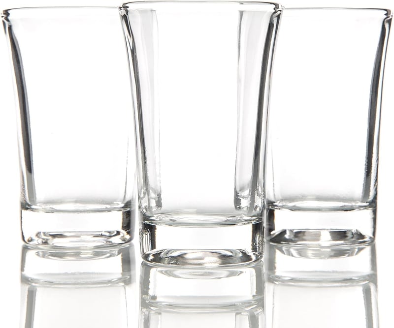 24er Set Spülmaschinenfeste Schnapsgläser aus Glas, 4cl