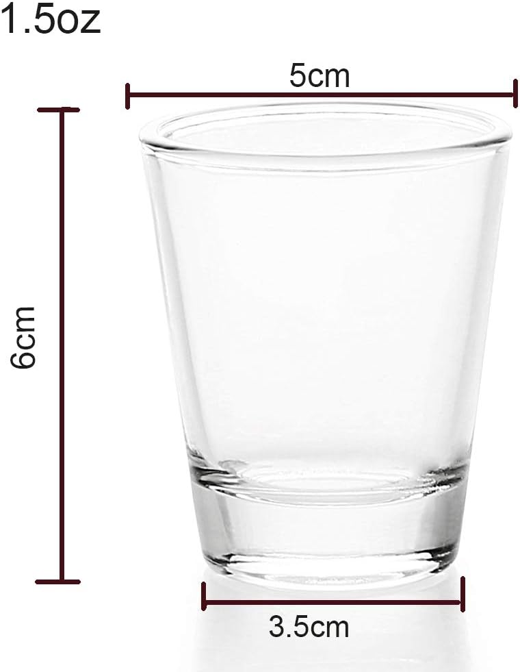 Schnapsgläser Set 2er, 5 cl, spülmaschinenfest für Vodka und Tequila