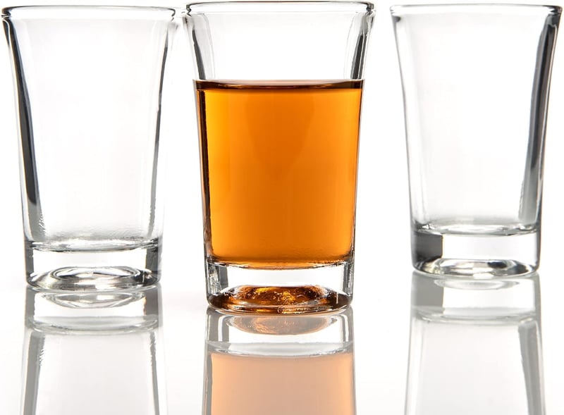 6er Set Spülmaschinenfeste Schnapsgläser aus Glas – 4cl für Wodka, Tequila & mehr