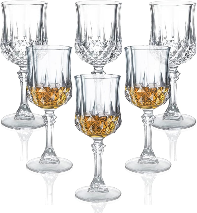 SooPiiso Schnapsgläser, 6 Stück, 50 ml, transparent, für Whisky und Tequila