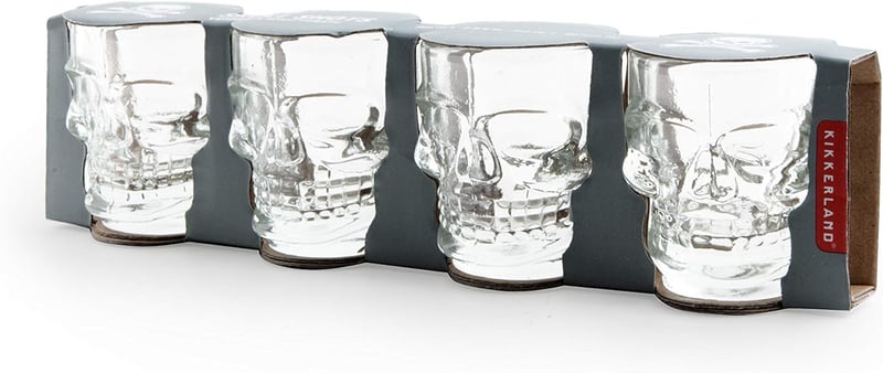 Kikkerland Skull Schnapsglas, 1,5 fl. Oz.