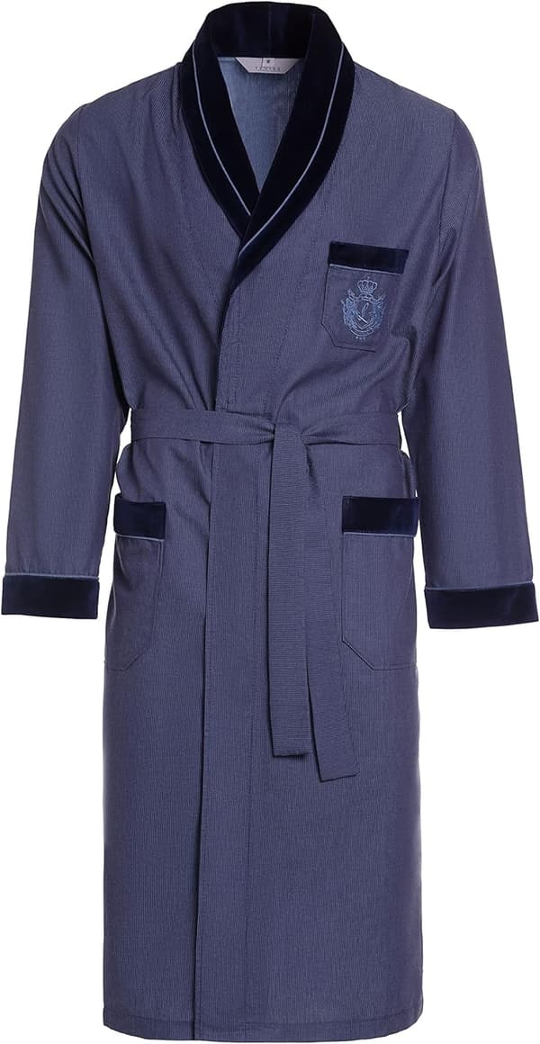 Herren Morgenmantel aus 100% Baumwolle – leicht und elegant