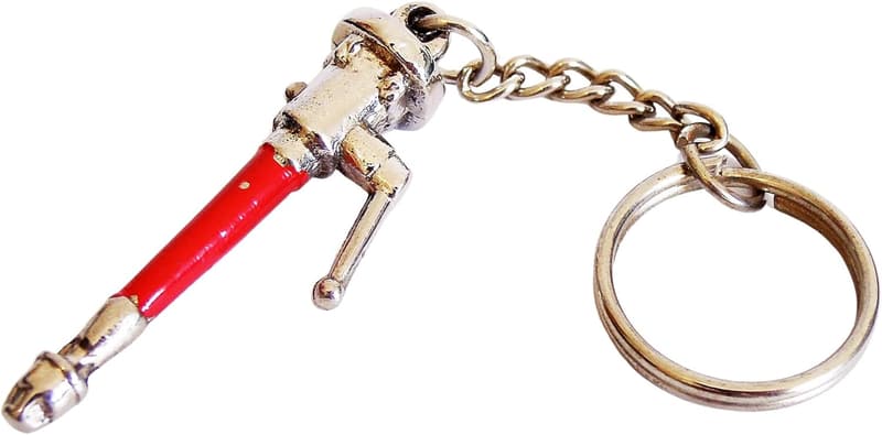 Feuerwehr Schlüsselanhänger aus Metall für Männer und Jungs