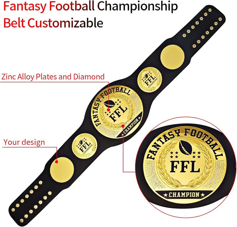 Individualisierbarer Football Meisterschaftsgürtel als Trophäe