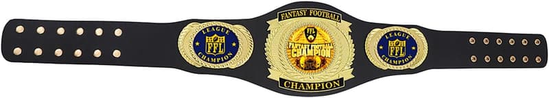 Fantasie-Football-Gürtel aus echtem Leder für Erwachsene, Gold